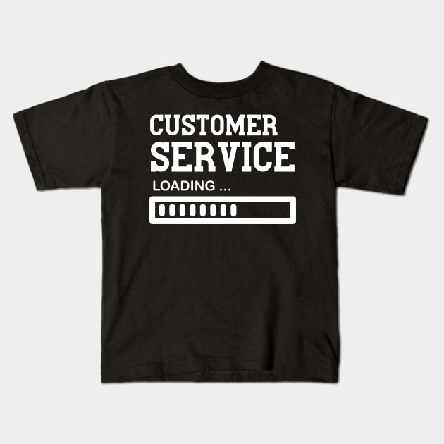 Customer Service Job Lover Gift idea Kids T-Shirt by Monster Skizveuo